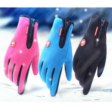 Thin Men Women Ski Gloves Winter Skiing Gloves Touch Screen Anti-slip Gloves 5 Asian sizes Outdoor Sport Mittens 2024 - buy cheap