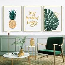 Decoração de plantas verdes de casamento pôster de parede arte de pintura em tela quadros fotos de parede para sala de estar posteres e impressões hd2680 2024 - compre barato