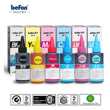 Befon-Kit de recarga de Tinta X6 Colors, 100ML, Compatible con Epson Serie R L, Hp, Canon, cartucho de impresora Universal para 655 XL 2024 - compra barato