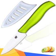 Quality ceramic knife 3 inch paring knife green handle white balde best ceramic kitchen knives sharp cooking knives hot sales 2024 - buy cheap