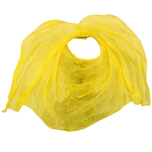 Véu 100% seda para dança do ventre, 250/270*114 cm, lenço, xale, cor amarela 2024 - compre barato