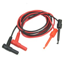 New 1Pair Banana Plug To Test Hook Clip Probe Cable Fr Multimeter Test Equipment 2024 - buy cheap