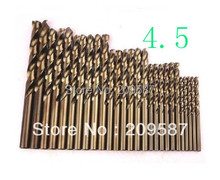 Brocas helicoidais de haste reta m35, 2 peças de 4.5mm 1/4 "hss-co m35 para aço inoxidável 2024 - compre barato