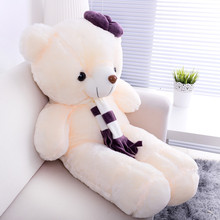 lovely white bear plush toy large 110cm bear soft throw pillow, Christmas birthday gift F001 2024 - buy cheap