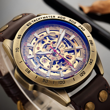 SHENHUA-Reloj de pulsera automático para Hombre, accesorio masculino mecánico, de bronce antiguo, estilo militar, Esfera luminosa 2024 - compra barato