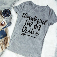 Спасибо за моё племя футболка женский модный праздничный подарок смешной слоган Топы grung tumblr готивечерние День благодарения футболки 2024 - купить недорого