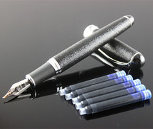 Jinhao x750 caneta fonte de metal, clássica, corpo grosso, 1.0mm, curva, caligrafia, alta qualidade, luxo, para presente, para escrita 2024 - compre barato