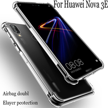 For Huawei Nova 3E 3 E Air Cushion Case Clear Crystal Soft Silicone TPU Shockproof Full Protection Phone Cover Nova3E Cases 2024 - buy cheap