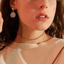 2017 New Simple Women beads ball Gold Chain Choker Necklace chocker Jewelry collana Bijoux Femme Joyas mujer Collier ras du cou 2024 - buy cheap