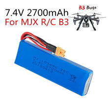 1PC 7.4V 2700mAh Upgrade Battery for mjx B3 Bugs 3 Force1 F100 Contixo F17 RC quadcopter drone spare parts RC Parts 2024 - buy cheap