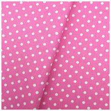 Pink Polka Dot Printed cotton fabric, diy handmade patchwork the cloth bedding textile kids toy material tissue home decor 2024 - buy cheap