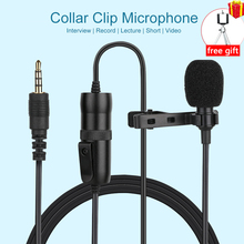 Micrófono de solapa de condensador para grabación de vídeo, dispositivo Lavalier para iPhone, Canon, DSLR, Zoom, H1N, LiveShow 2024 - compra barato