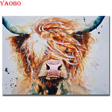 Mosaic Diamond Embroidery Highland Cows ,5D,diy Diamond Painting animal,3d Cross Stitch,animal,picture Diamond,home decor Yao bo 2024 - buy cheap