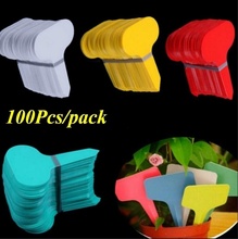 100Pcs T-type Plastic Nursery Tray Garden Plant Label Thick Tags Mark Garden Pots Planters Plant Labels Plant Tag Label 2024 - buy cheap