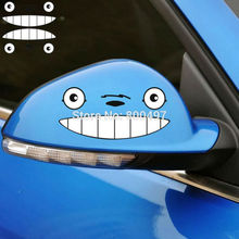 2 pegatinas de espejo retrovisor con ojos de gato Totoro de dibujos animados para coche, para Toyota, Ford Focus 2, Chevrolet, VW, Opel, Tesla, Lada, más nueva 2024 - compra barato