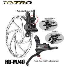 Tektro-conjunto de freio manual 293g/roda, freio a disco hidráulico mtb, alumínio forjado, alavanca de pistão duplo + pinça para frenagem confiante 2024 - compre barato