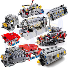 Motor de caja de cambios secuencial de 8 velocidades, nuevo Compatible con MOC TECHNIC Set V8 V16, piezas de repuesto, Juguetes DIY 2024 - compra barato