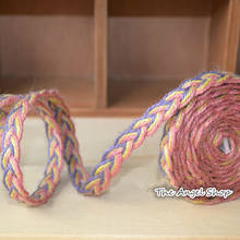 ZAKKA Handmade knitted colorful cord decoration diy hemp rope bag webbing hemp ribbon 10meter/lot 10mm(0.39'') 2024 - buy cheap