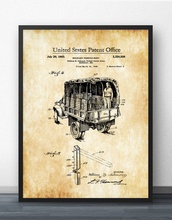 Army Truck Patent 1943 Blueprint Wall Art Paint Wall Decor Canvas Prints Canvas Art Poster Oil Paintings No Frame 2024 - buy cheap