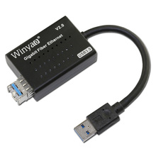 Fiber Gigabit Ethernet to USB3.0 Adapter Single Mode 1310nm 10km LC Optic Module 2024 - buy cheap