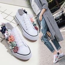 european famous brand design canvas shoes 2018 new colorful flower lace up casual shoes flats women summer cozy espadrilles 2024 - buy cheap