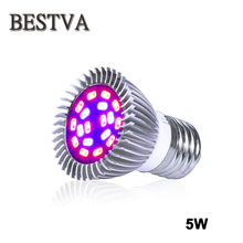 MINI LED Grow Light  actual power 5W 18leds E27 Red Blue grow led for hydroponics Indoors plants growing 2024 - buy cheap