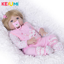Wholesale 23 Inch Baby Reborn Girl Doll Full Silicone Body  Reborn Dolls Lifelike Kids Playmates Baby Toys Girl Christmas Gifts 2024 - buy cheap