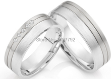 luxury custom size  designer style titanium wedding rings anel 2024 - buy cheap