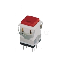 100PCS KD2-22 ON-(ON) square red 3V LED double pole push button light switch 2024 - buy cheap