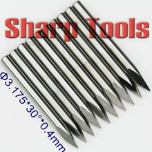 30 Degree 0.4MM 3-Edge CNC Tool Bits Carbide End Mill V Pyramid CNC PCB Bits Engraving Tools Router Woodworking Milling Cutter 2024 - buy cheap