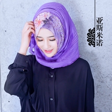 Fashion Design Easy Wear Headscarf  Printed Beading Hijab Istamic Style Full Cover Muslim Hijab for Women YSS1501 2024 - buy cheap