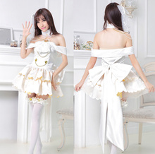 Lovelive Love Live Maki Nishikino белое свадебное платье Косплей Костюм Принцесса Лолита платье Хэллоуин вечерние костюмы 2024 - купить недорого