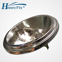 Новое поступление, 2 шт., Высококачественная галогенная лампа HoneyFly AR111 G53 12 В 50 Вт 75 Вт, алюминиевая лампа с теплым белым светом 2024 - купить недорого