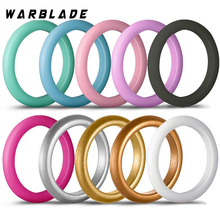 WBL 10pcs/set 3mm 4-8 Size Hypoallergenic Crossfit Flexible Sports Silicone Rings Food Grade FDA Silicone Finger Ring For Women 2024 - buy cheap