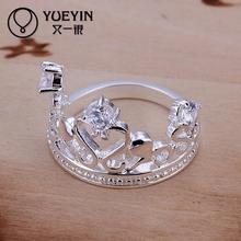 Luxury crown rings Wholesale silver plated rings for women wedding party fashion jewelry Bridal New Design 2024 - buy cheap