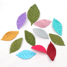 50pcs Non-Woven Fabric Mixed Color Leaves Felt Fabric Patch DIY Cloth Appliques/Craft Wedding Patches 2024 - buy cheap