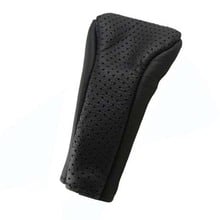 Leather Universal Black Zipper Closure Gear Shift Knob Shifter Lever Cover Protector for Auto Car 2024 - buy cheap