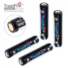 TrustFire 4 шт./лот 3,7 V 10440 350mAh литий-ионная аккумуляторная батарея с защищенной печатной платой для светодиодных фонарей высокого качества 2024 - купить недорого