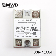 DMWD solid state relay SSR-15AA-H 15A actually 80-250V AC TO 90-480V AC SSR 15AA H relay solid state Resistance Regulator 2024 - buy cheap