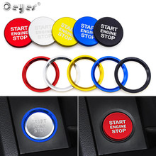 Ceyes Auto Engine Start Button Switch Key Ring Car Styling Case For Audi A4 A5 A7 Q3 Q5 Q7 Decoration Cover Interior Accessories 2024 - buy cheap