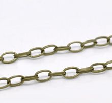 DoreenBeads de bronce antiguo enlace abierto Cable cadenas, 6,5x4mm vendido por paquete de 10M 2024 - compra barato