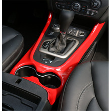 Car Interior Water Cup Gear Shift Panel Frame Trim Cover Sticker Styling For Jeep Cherokee 2014-2016 ABS 2024 - buy cheap