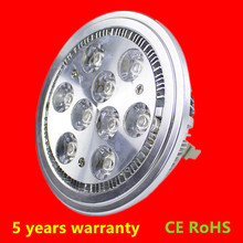 Factory price 10pcs 9x2W AR111 LED Spotlights G53 GU10 AR111 LED lamp 18W DC12V/AC110-240V CE&RoHS 5years warranty Free shipping 2024 - buy cheap