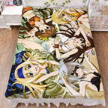 Anime infinito stratos shinonono houki cecilia alcott huang lingyin leite fibra folha de cama flanela cobertor verão colcha 150x200cm 2024 - compre barato