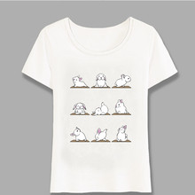 New Summer Fashion Women T Shirts Bunnies Yug  Art Print T-Shirt Funny Rabbit Design Mini Casual Tops Cute Tees Harajuku 2024 - buy cheap
