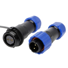 Waterproof Connector SP16 2Pin 7Pin IP68 Cable Connector Aviation Plug Socket Power Wire Cable 2024 - compre barato