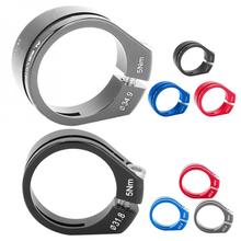 Gub braçadeira para selim de bicicleta, clipe de liga de alumínio cnc de 31.8/34.9mm, liberação rápida, peças de bicicleta