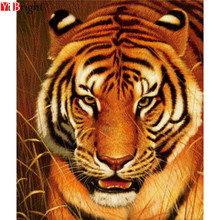 embroidered with rhinestones 5D DIY Diamond Painting Photo Custom cute tiger3D Embroidery Cross Stitch Mosaic Decor XY1 2024 - buy cheap