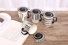 Taza de té de cerámica creativa, vaso Musical con nota de Piano, leche, zumo, limón, taza para té y café, regalo único, OK 0308, 1 ud. 2024 - compra barato