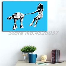 Girl With Pet Imperial Walker Street Art Canvas Posters Prints Wall Art Painting Decorative Picture Modern Home Decor 2024 - buy cheap